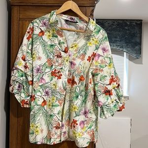 Zara floral top